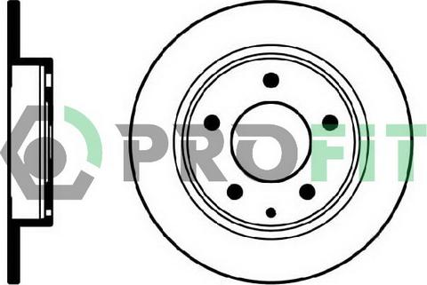 Profit 5010-0524 - Brake Disc autospares.lv