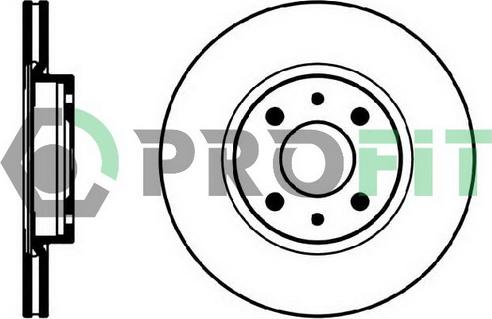 Profit 5010-0521 - Brake Disc autospares.lv