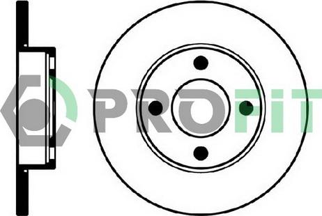 Profit 5010-0048 - Brake Disc autospares.lv