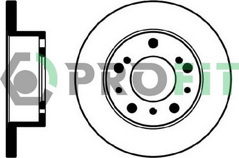 Profit 5010-0063 - Brake Disc autospares.lv