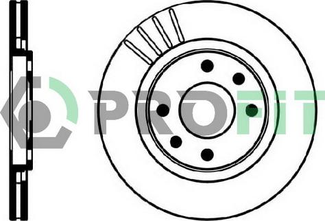 Profit 5010-0192 - Brake Disc autospares.lv
