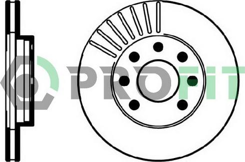 Profit 5010-0151 - Brake Disc autospares.lv