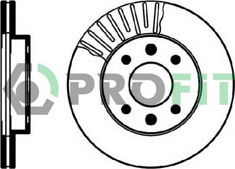 Profit 5010-0158 - Brake Disc autospares.lv