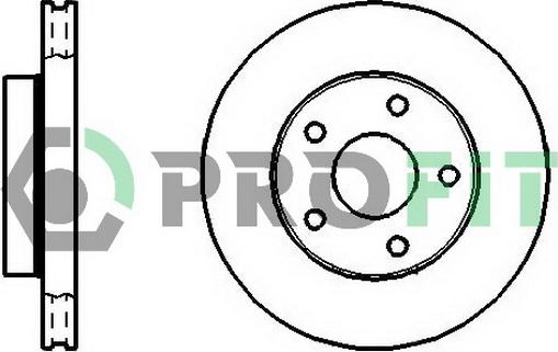 Profit 5010-0180 - Brake Disc autospares.lv