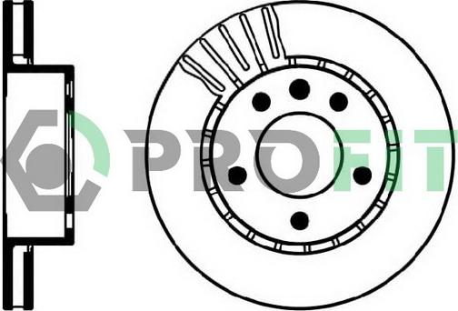 Profit 5010-0188 - Brake Disc autospares.lv