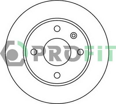 Profit 5010-0183 - Brake Disc autospares.lv