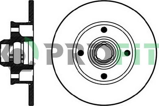 Profit 5010-0137 - Brake Disc autospares.lv