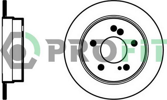 Profit 5010-0122 - Brake Disc autospares.lv