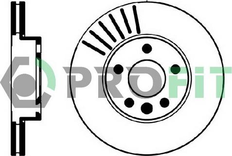 Profit 5010-0846 - Brake Disc autospares.lv