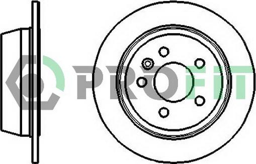 Profit 5010-0861 - Brake Disc autospares.lv