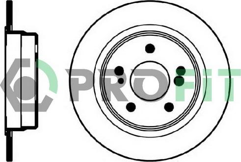 Profit 5010-0819 - Brake Disc autospares.lv