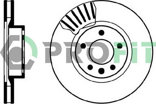 Profit 5010-0330 - Brake Disc autospares.lv
