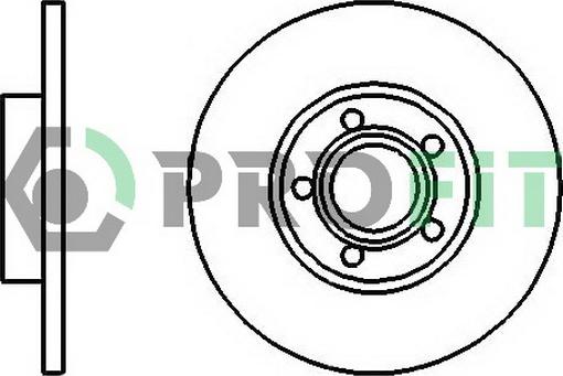 Profit 5010-0324 - Brake Disc autospares.lv