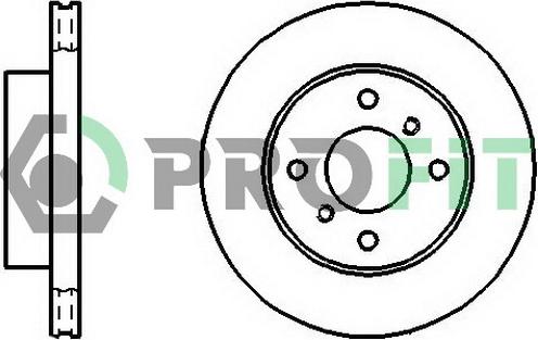 Profit 5010-0260 - Brake Disc autospares.lv