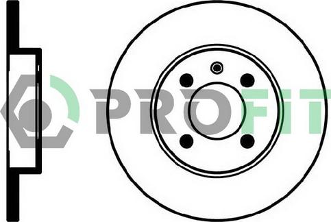 Profit 5010-0205 - Brake Disc autospares.lv