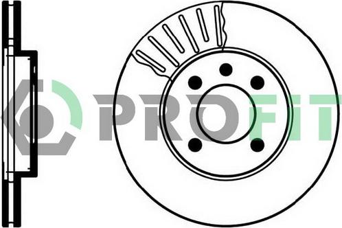 Profit 5010-0207 - Brake Disc autospares.lv