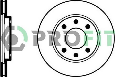Profit 5010-0214 - Brake Disc autospares.lv