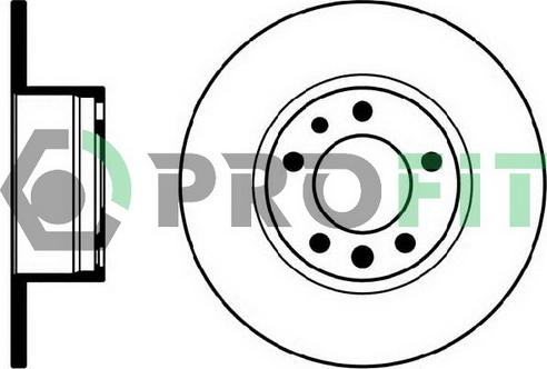 Profit 5010-0210 - Brake Disc autospares.lv