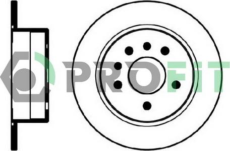 Profit 5010-0239 - Brake Disc autospares.lv