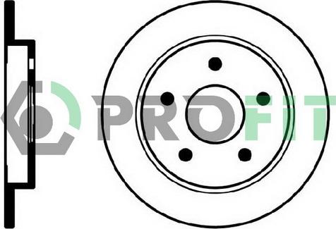 Profit 5010-0232 - Brake Disc autospares.lv