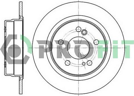 Profit 5010-0224 - Brake Disc autospares.lv