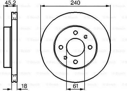 NPS N330N60 - Brake Disc autospares.lv