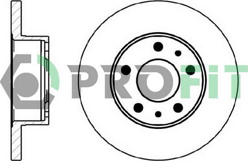 Profit 5010-0758 - Brake Disc autospares.lv