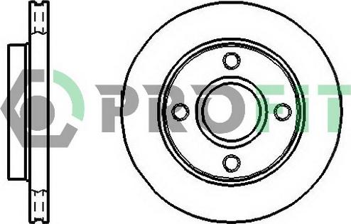 Profit 5010-0766 - Brake Disc autospares.lv