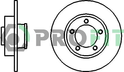 Profit 5010-1498 - Brake Disc autospares.lv