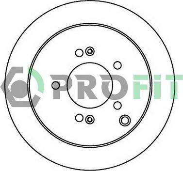 Profit 5010-1493 - Brake Disc autospares.lv