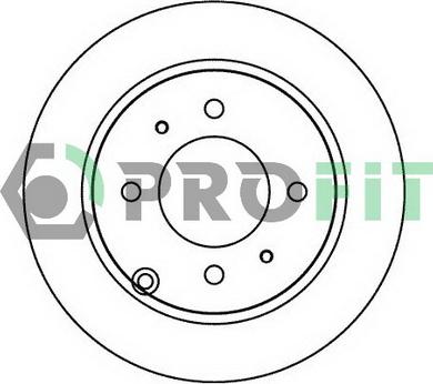 Profit 5010-1448 - Brake Disc autospares.lv