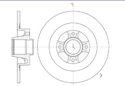 Profit 5010-1443 - Brake Disc autospares.lv