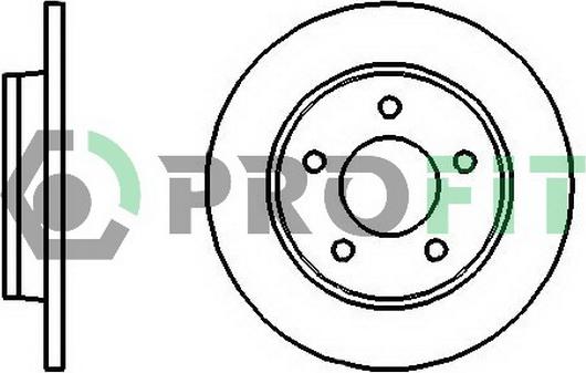 Profit 5010-1420 - Brake Disc autospares.lv