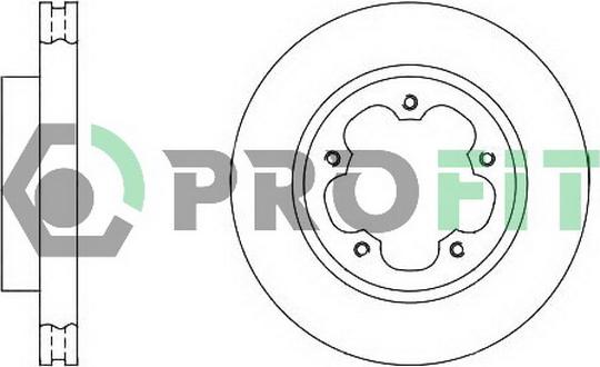 Profit 5010-1554 - Brake Disc autospares.lv