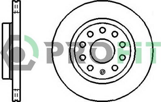 Profit 5010-1504 - Brake Disc autospares.lv