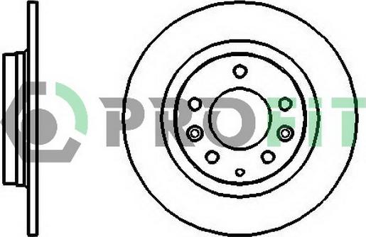 Open Parts BDR2023.10 - Brake Disc autospares.lv