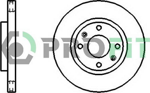 Profit 5010-1522 - Brake Disc autospares.lv