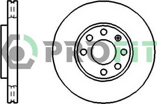 Profit 5010-1041 - Brake Disc autospares.lv