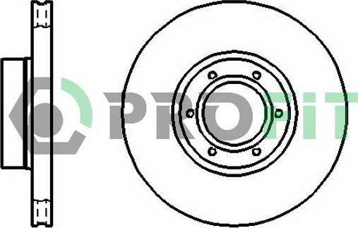 Profit 5010-1067 - Brake Disc autospares.lv
