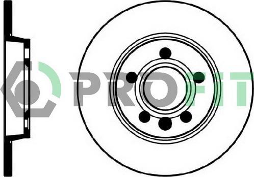 Profit 5010-1012 - Brake Disc autospares.lv