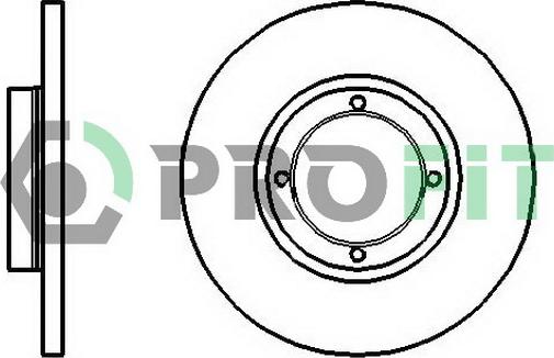 Profit 5010-1076 - Brake Disc autospares.lv