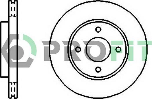 Profit 5010-1072 - Brake Disc autospares.lv