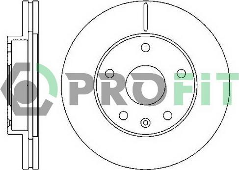 Profit 5010-1192 - Brake Disc autospares.lv