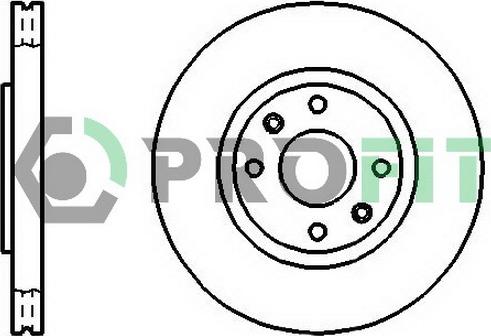 Profit 5010-1152 - Brake Disc autospares.lv