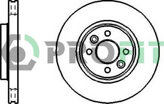 Profit 5010-1124 - Brake Disc autospares.lv