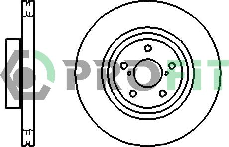 Profit 5010-1175 - Brake Disc autospares.lv