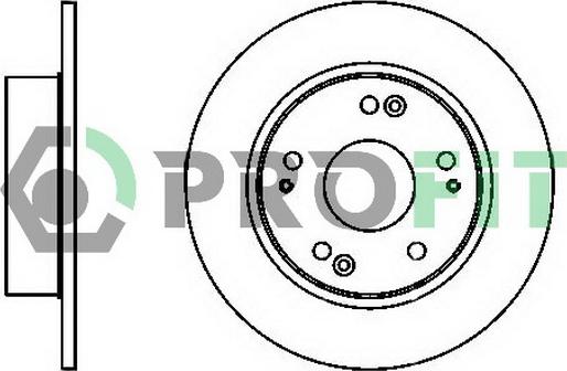 Profit 5010-1390 - Brake Disc autospares.lv