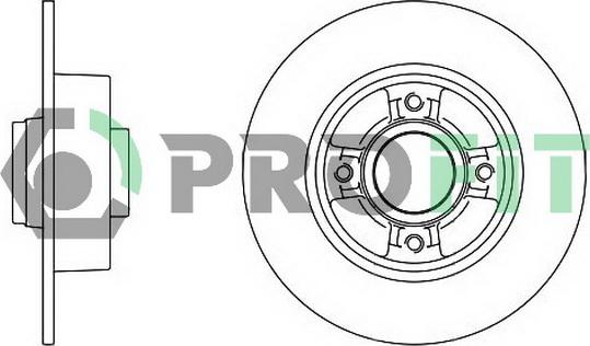 Profit 5010-1369 - Brake Disc autospares.lv