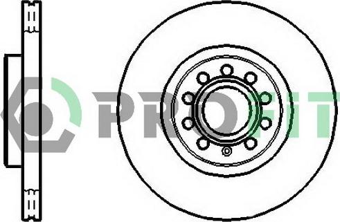 Profit 5010-1305 - Brake Disc autospares.lv