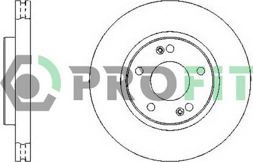 Profit 5010-1300 - Brake Disc autospares.lv